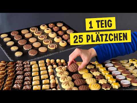 The ultimate cookie recipe - 25 Christmas cookies from 1 dough