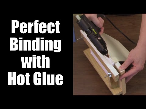 Basic DIY Bookbinding Demonstration with Hot Glue Gun