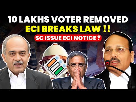 10 LAKHS VOTERS REMOVED!! ECI VIOLATES LAWS- SC ISSUE ECI NOTICE? #supremecourtofindia