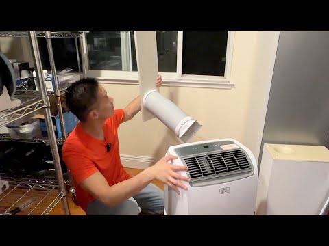 FULL INSTALLATION in 10 MINUTES! BLACK+DECKER 8,000 BTU AC!