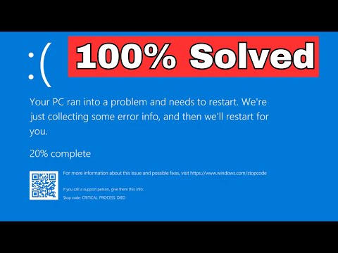 Your device ran into a problem and needs to restart - Windows 10/11/8 | Blue Screen Error