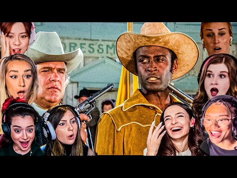 TOP FEMALE "NEW SHERIFF IS A N...." Reactions! Blazing Saddles Movie Reaction
