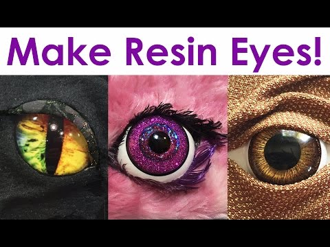 How-To Make Realistic + Fantasy Resin Eyes for jewelry, costumes, toys, decor