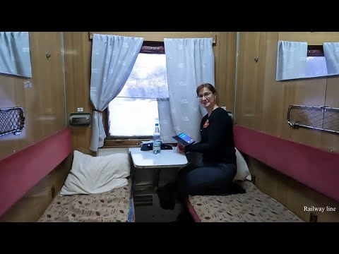 Travel in an old wagon made back in the USSR, traveling to the Carpathians, Ukrainian railways