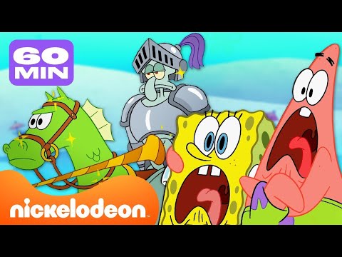 Губка Боб | 60+ МИНУТ самых смешных моментов из НОВЫХ серий "Губка Боб"! | Nickelodeon Cyrillic