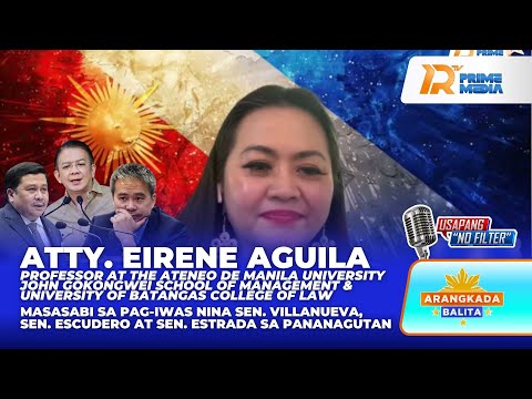 Atty. Aguila sa Pag-iwas nina Sen. Villanueva, Sen. Escudero atbp. sa Pananagutan | Arangkada Balita
