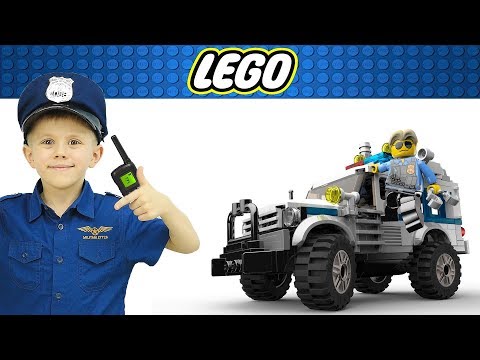ПОЛИЦЕЙСКАЯ КОМАНДА Лего Сити и Полицейский Даник - Полицейские машинки с участками СБОРНИК