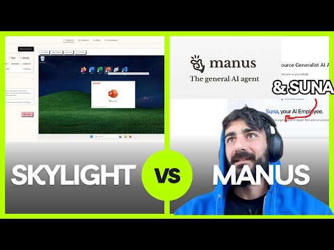 "General" AI Agents: Skylight (OS) vs Manus (Browser) vs Suna (Open Source)