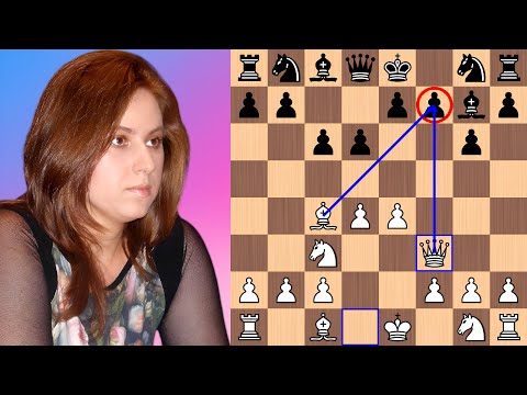 Judit Polgar smashes Shirov's Modern Defense
