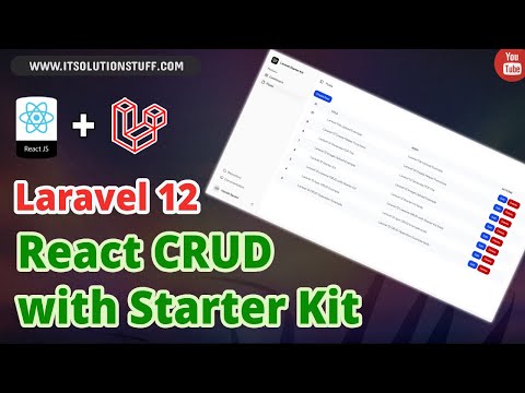 Laravel 12 React CRUD with Starter Kit
