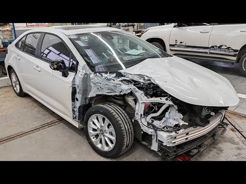 Restoring a Brand-New Toyota Corolla After Front-End Collision!