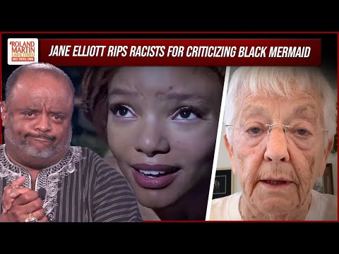 Anti-racist educator Jane Elliott blasts white racists for criticizing Black mermaid