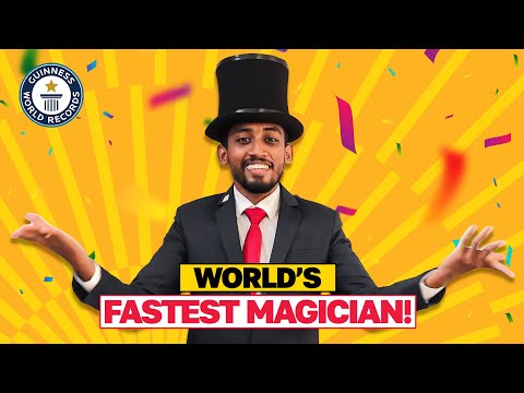 Fastest Magician Performs Incredible Illusion Tricks | Guinness World Records