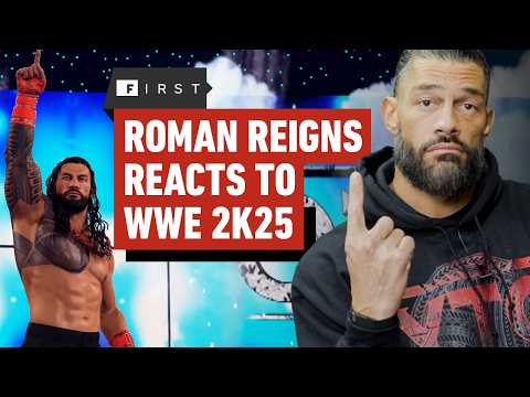 Roman Reigns Reacts to WWE 2K25 Bloodline Showcase Gameplay - IGN First