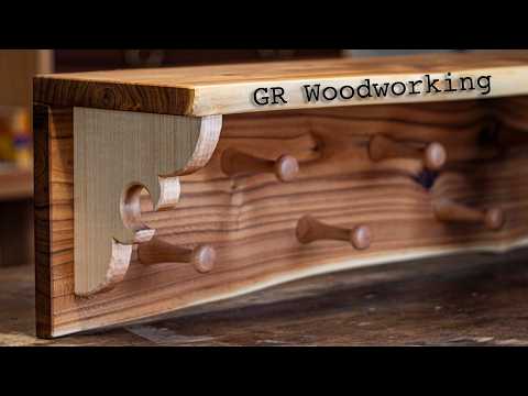 Live edge cloth rack making