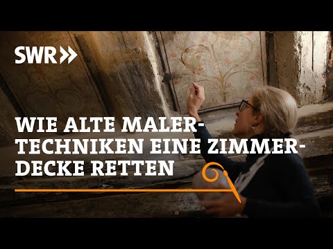 How old painting techniques save a ceiling | SWR Handwerkskunst