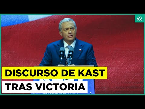 Revisa el primer discurso de José Antonio Kast tras ser electo Presidente de Chile