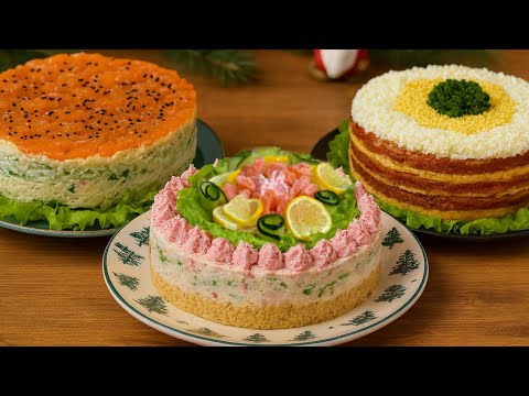 They will be the first to disappear from the table 🎄Festive savory cakes instead of salads - a br...