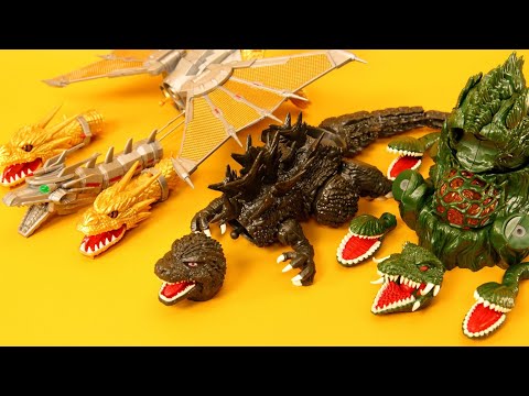 Godzilla vs King Ghidorah vs Biollante -plastic model 2025-