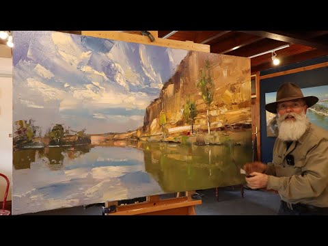 HOW to Paint WATER and REFLECTIONS - A Journey of Light on the Murray River!