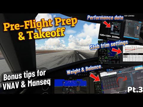 MSFS*Cessna Longitude Tutorial*Cockpit Setup & Takeoff Procedure for Flawless Flights-Easy to follow