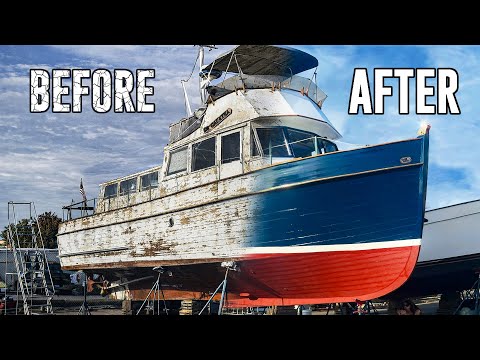 Transforming an Abandoned 1960s Boat into a Luxury Yacht | Full Restoration Start-Finish