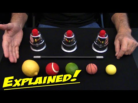 Cups and Balls ...with a twist ~ (Sleight-of-Hand & Misdirection Tutorial)