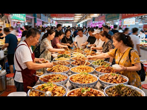 中国太原最大的美食市场，奶香烤馒头，香酥牛奶棒，山西特色的摊黄，台湾吊炉烤鱼，北京烤鸭，北京芝麻烧饼，黄河大鲤鱼，酸奶大麻花，奶香金元宝，铁板烤鸭，西安甑糕，葱花大饼，哈尔滨红肠，各种凉拌蔬菜