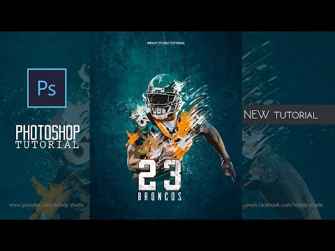 Adobe Photoshop Tutorial l Sports Poster Design l Easy Tips