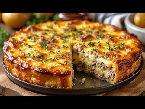 A simple recipe! Potatoes with minced meat! The whole family will love it.