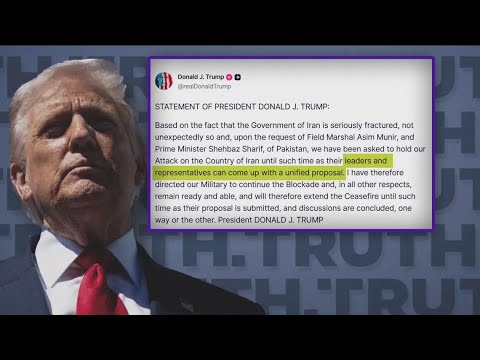 Trump says the US will extend its ceasefire with Iran at Pakistan's request