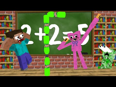 Monster School : Kissy Missy Bottle Flip Challenge - Minecraft Animation
