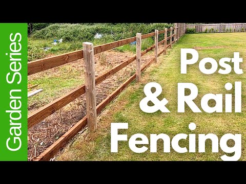 Post and Rail Fence Installation