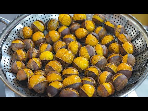 밤 찌는법 🌰 밤껍질 쉽게 까는 방법 ! 밤 알맹이만 쏙 빠지게 하는 방법 따라해보세요 ! 밤 2가지 요리법 !