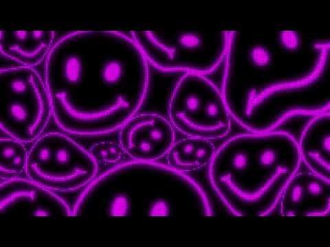 Purple Warped LED Smiley Face Background || 1 Hour Looped HD
