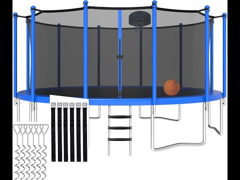Review: CITYLE 1500LBS Trampoline - Massive 16FT Family Beast with Basketball Hoop!