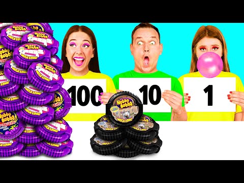 100 Layers of Food Challenge | Funny Challenges