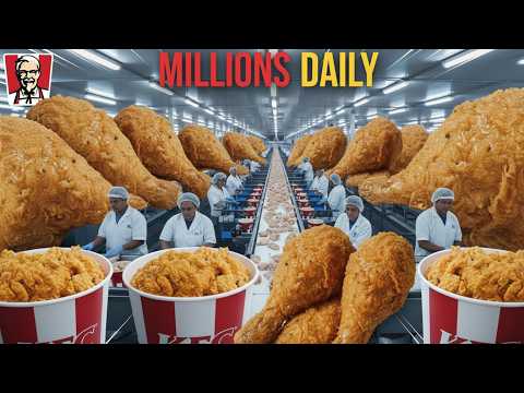 Inside KFC's Secret Factory: How 12,000 Chickens Become Fried Perfection Every Hour (Full Process)