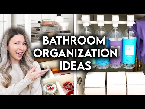8 BATHROOM ORGANIZATION + STORAGE IDEAS 2021