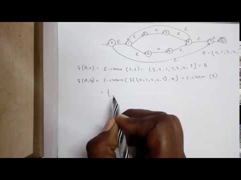 TOC Lec 10 - Epsilon NFA to DFA by Deeba Kannan