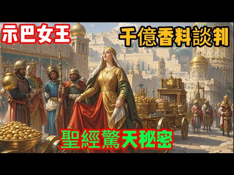 示巴女王的真實目的！不是智慧問答，而是一場價值千億的香料貿易談判｜聖經解密  #示巴女王 #所羅門王 #聖經解密 #香料之路 #古代貿易 #列王紀 #聖經故事 #基督教 #乳香沒藥 #國際貿易