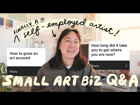 ♡ Small Art Business Q&A | How I Became a Self-Employed Freelance Artist ♡
