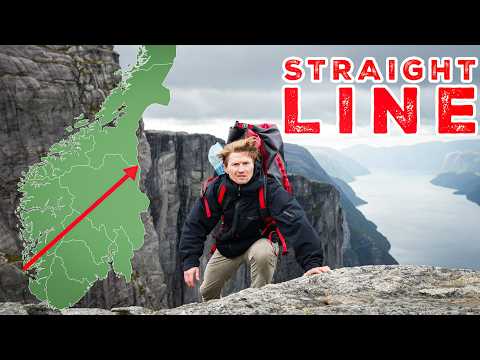 I attempted to cross Norway in a straight line! (EXTREME)