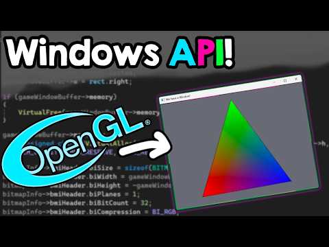 Enable OpenGL for your WIN API window! WIN API for Game Developers, day 16.