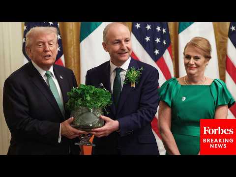ICYMI: President Trump And Ireland's Taoiseach Participate In Annual Shamrock Bowl Presentation