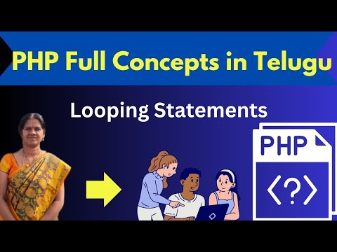 Looping statements in PHP || PHP in telugu