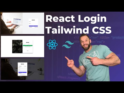 Build 3 Custom Login Pages in React JS Using Tailwind CSS