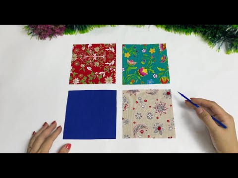 2 Christmas Ideas from 4 Small Fabric Scraps - Sewing for Beginners