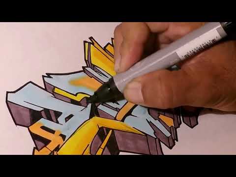 HOW TO DRAW WILDSTYLE GRAFFITI LETTERS TECHNIQUES DRAWING LUIS NAME