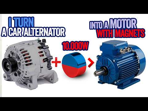 I Turn a Car Alternator into a Powerful 10.000W Brushless Motor